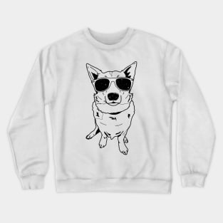 Cool Galaxy Dog Crewneck Sweatshirt